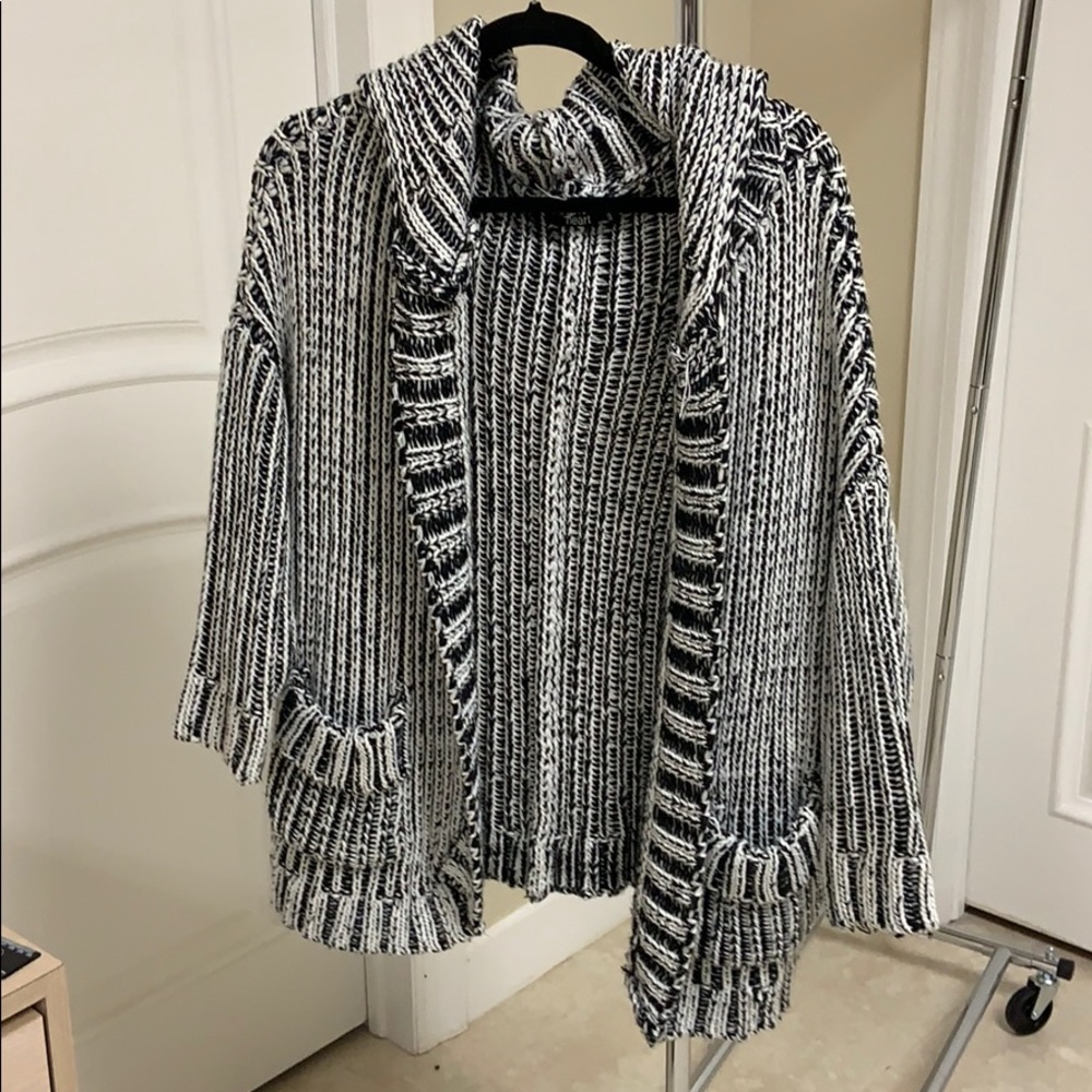 Animal woven cardigan